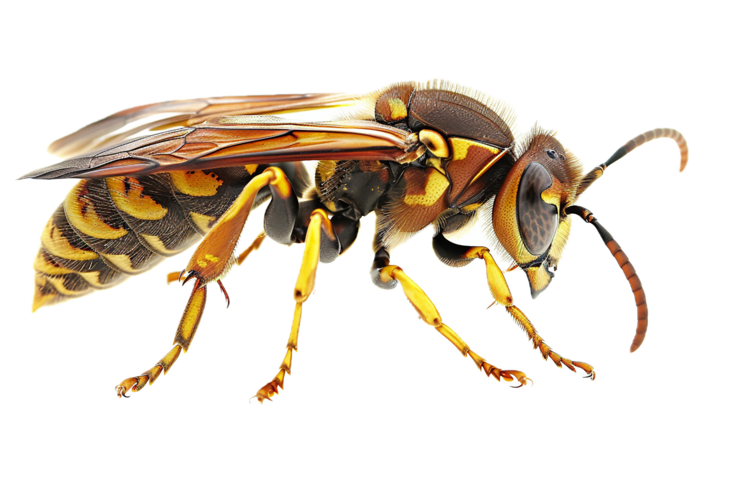 AI generated Detailed Image of a Yellow Jacket Wasp png