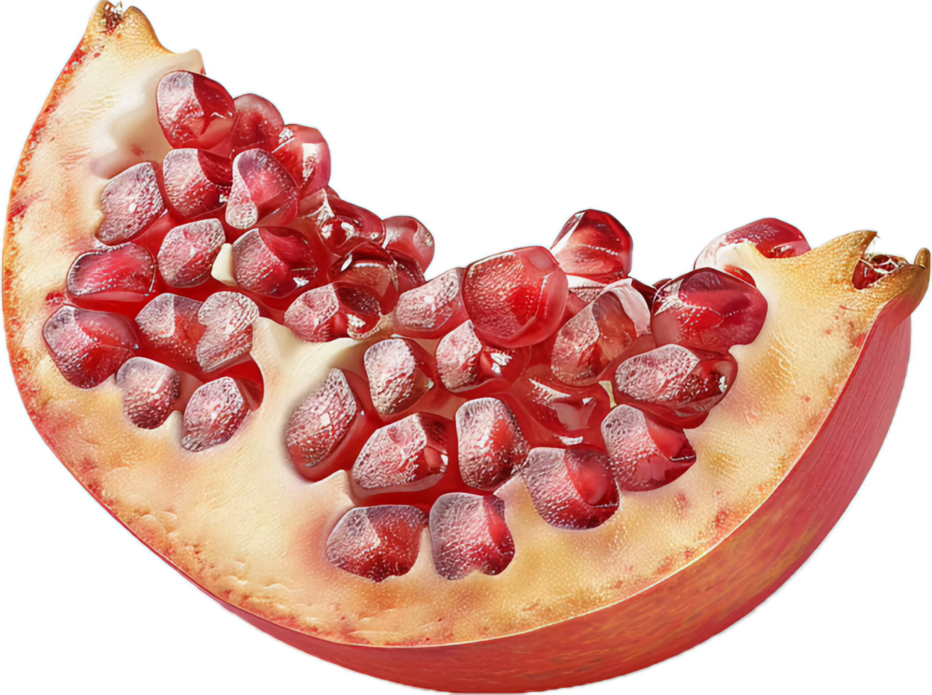 AI generated Fresh Cut Pomegranate with Juicy Seeds png