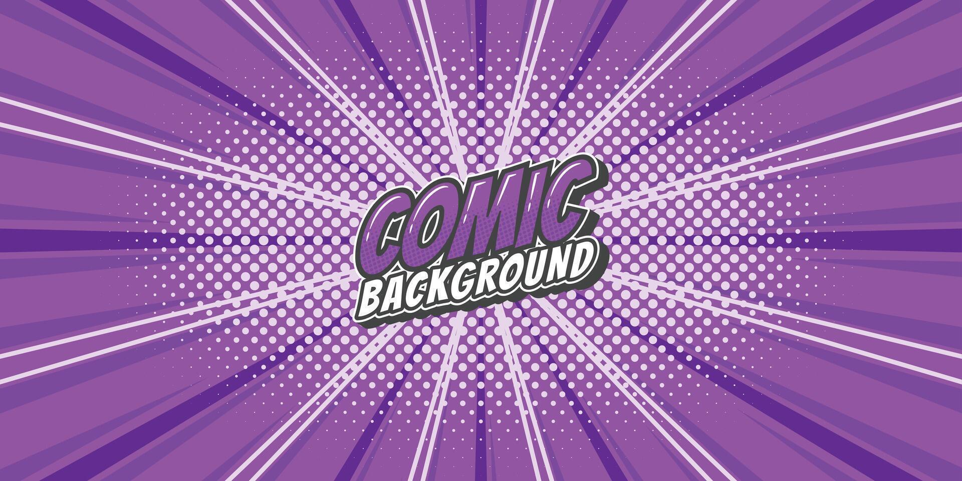 Pop art retro comic rays background. Abstract background with halftone dots design. vector