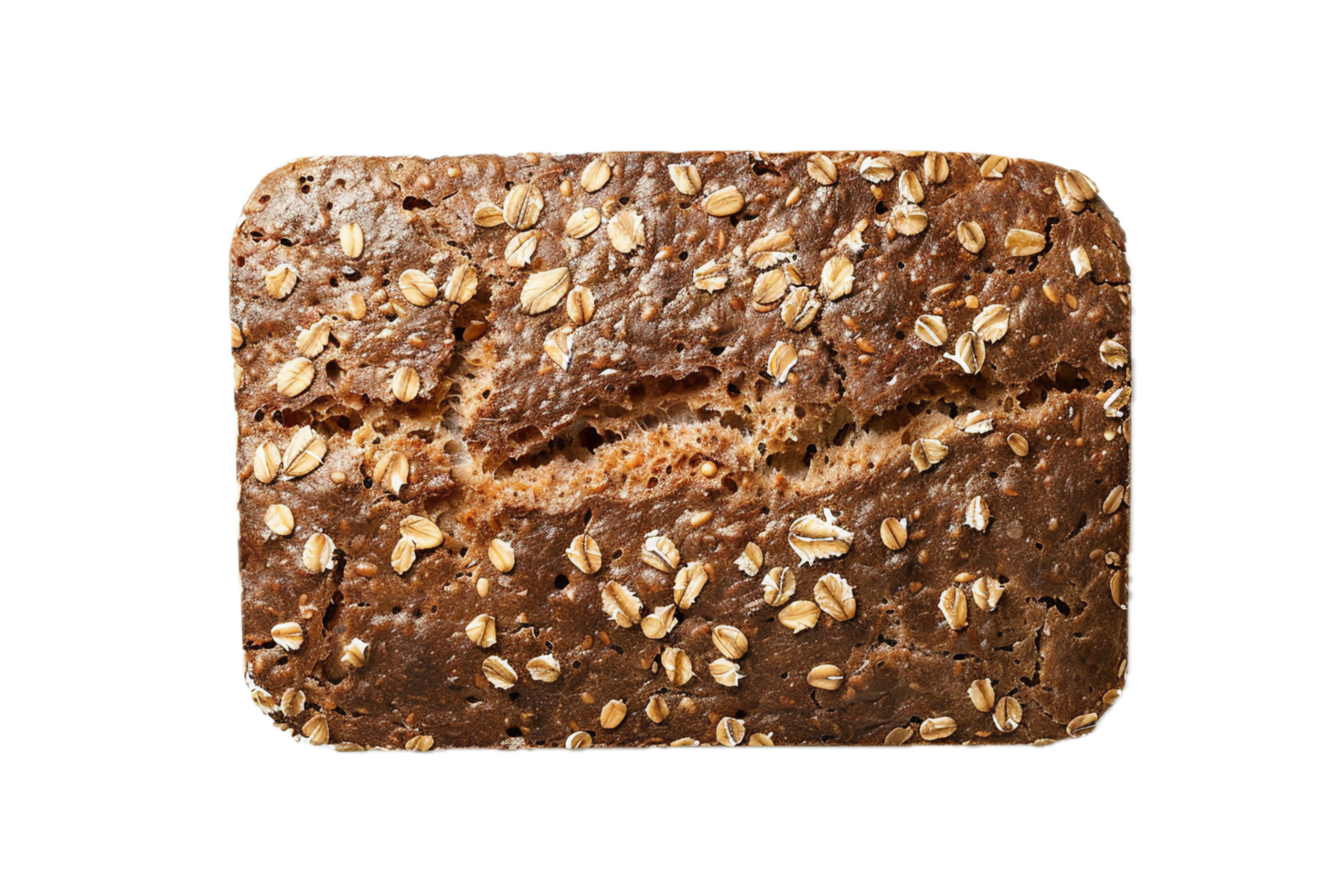 AI generated Freshly Baked Whole Wheat Loaf with Sesame Seeds png