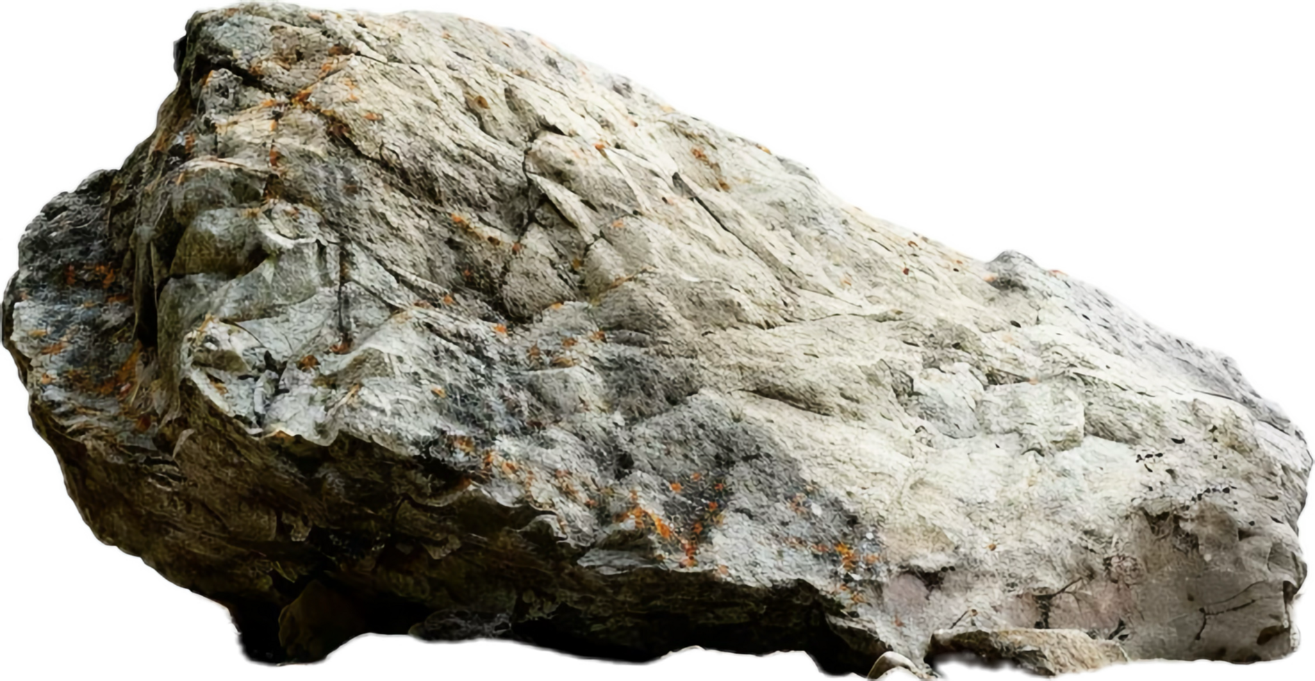 AI generated Textured Boulder png