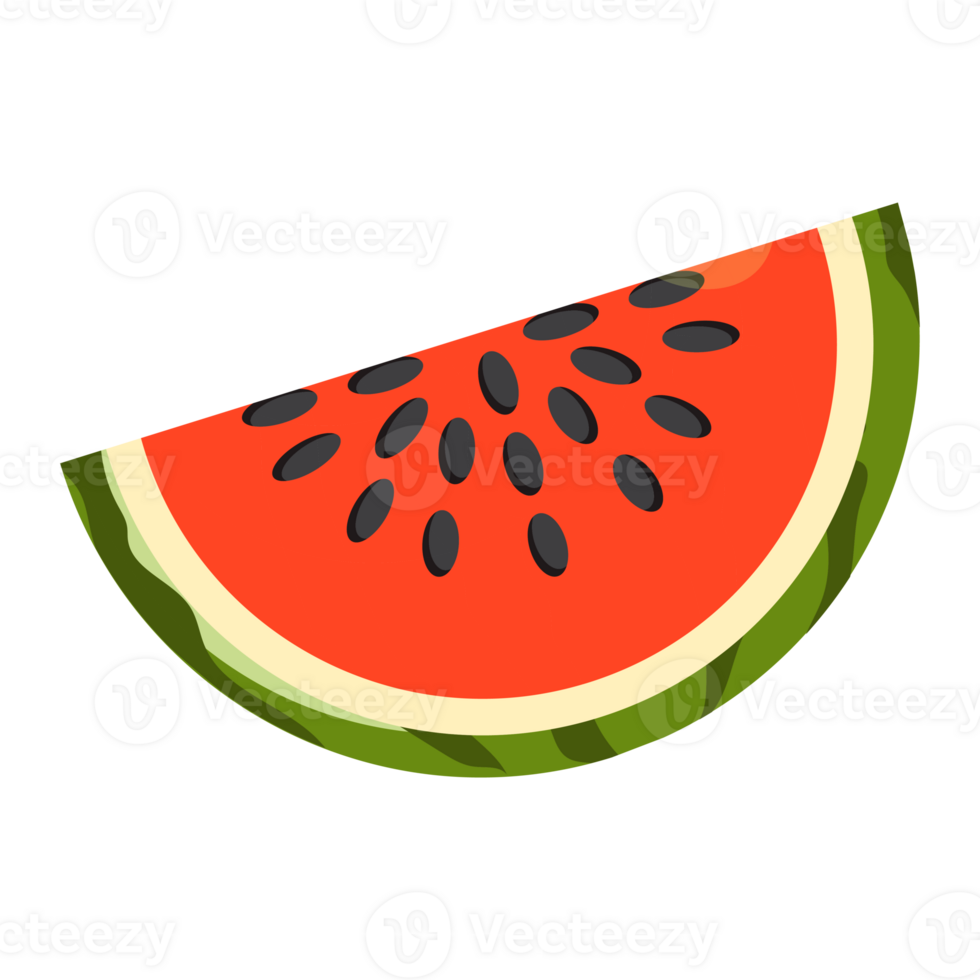 Slice of watermelon. Summer icon. png