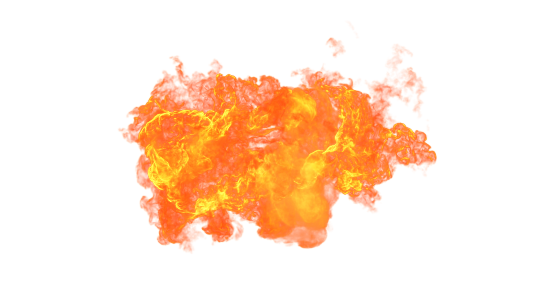 AI generated Fire isolate on background. PNG Transparent