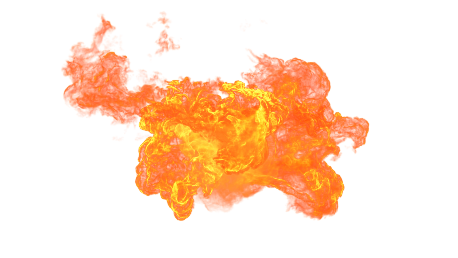 AI generated Fire isolate on background. PNG Transparent