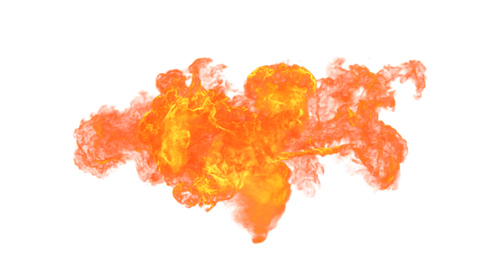 AI generated Fire isolate on background. PNG Transparent