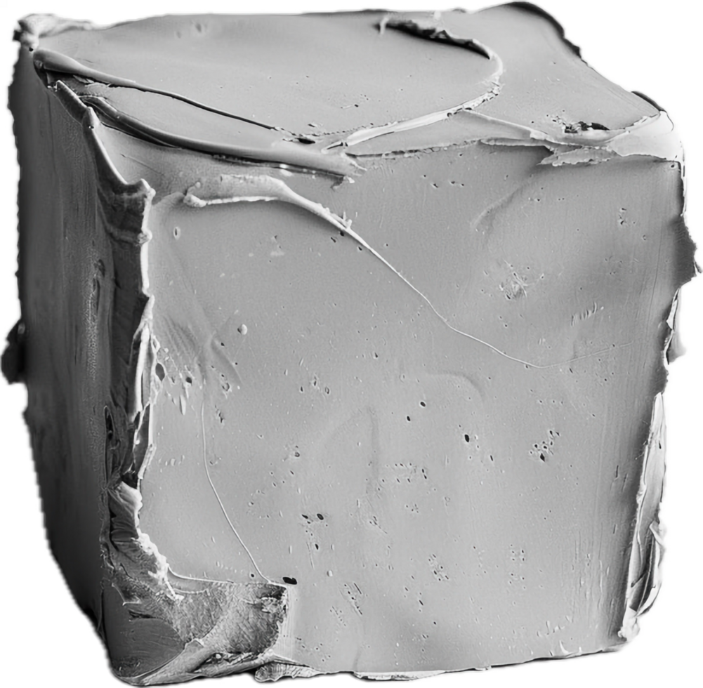AI generated Old Gray Concrete Brick png