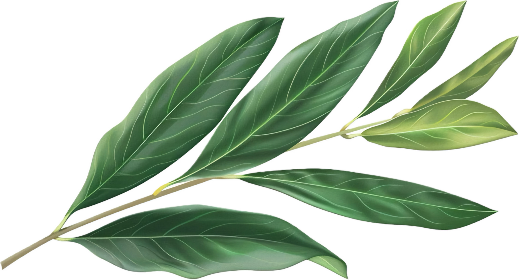 AI generated Green Leaf png