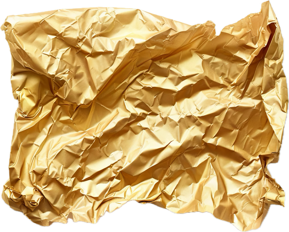 ai généré froissé d'or déjouer texture png