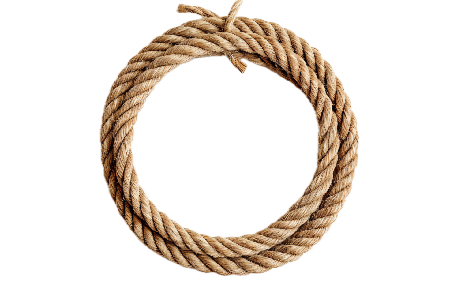 AI generated Twisted Rope Circle png