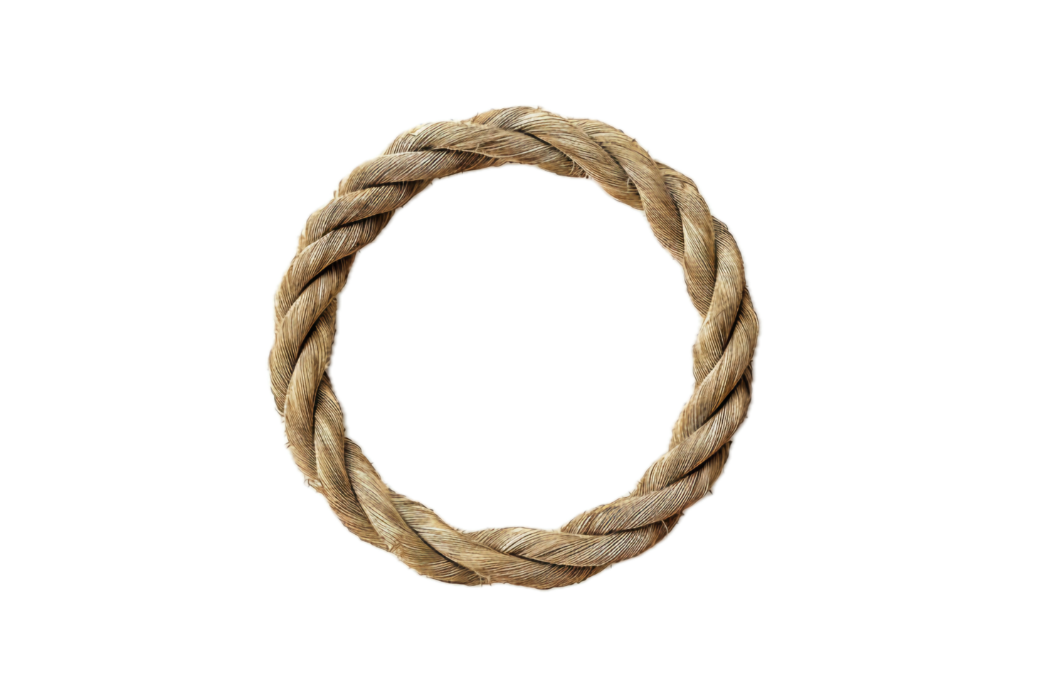 AI generated Twisted Rope Circle png