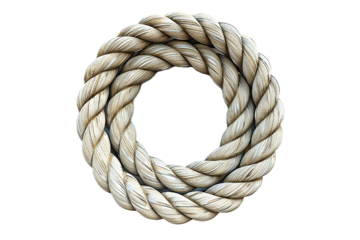 AI generated Twisted Rope Circle png