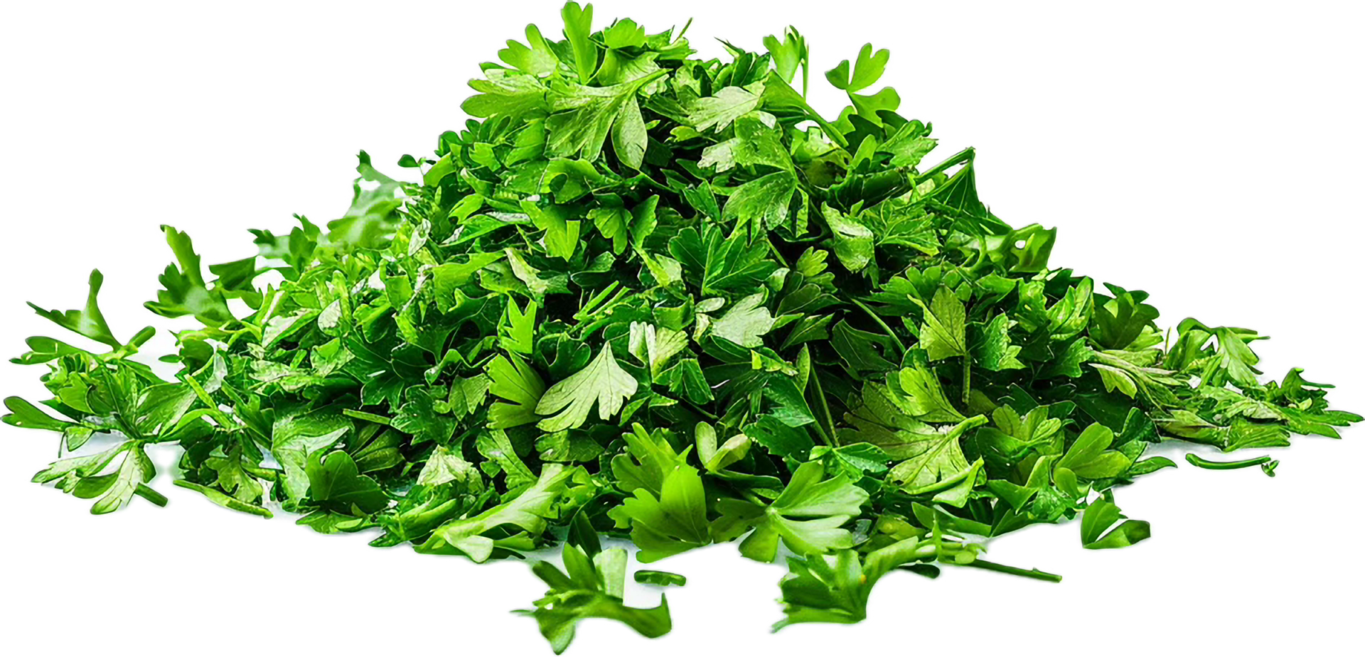 ai gerado fresco picado verde salsinha amontoar png