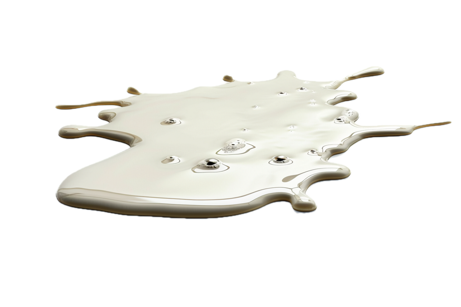 AI generated Spilled Milk Puddle png