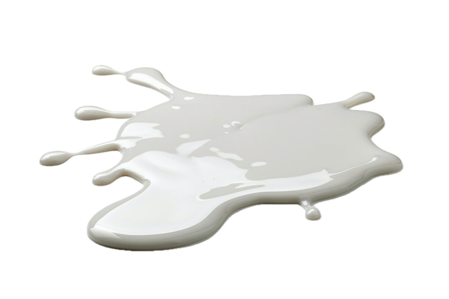 AI generated Spilled Milk Puddle png