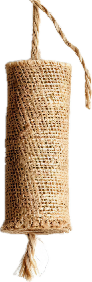 AI generated Woven Sisal Cat Scratching Post with Rope png