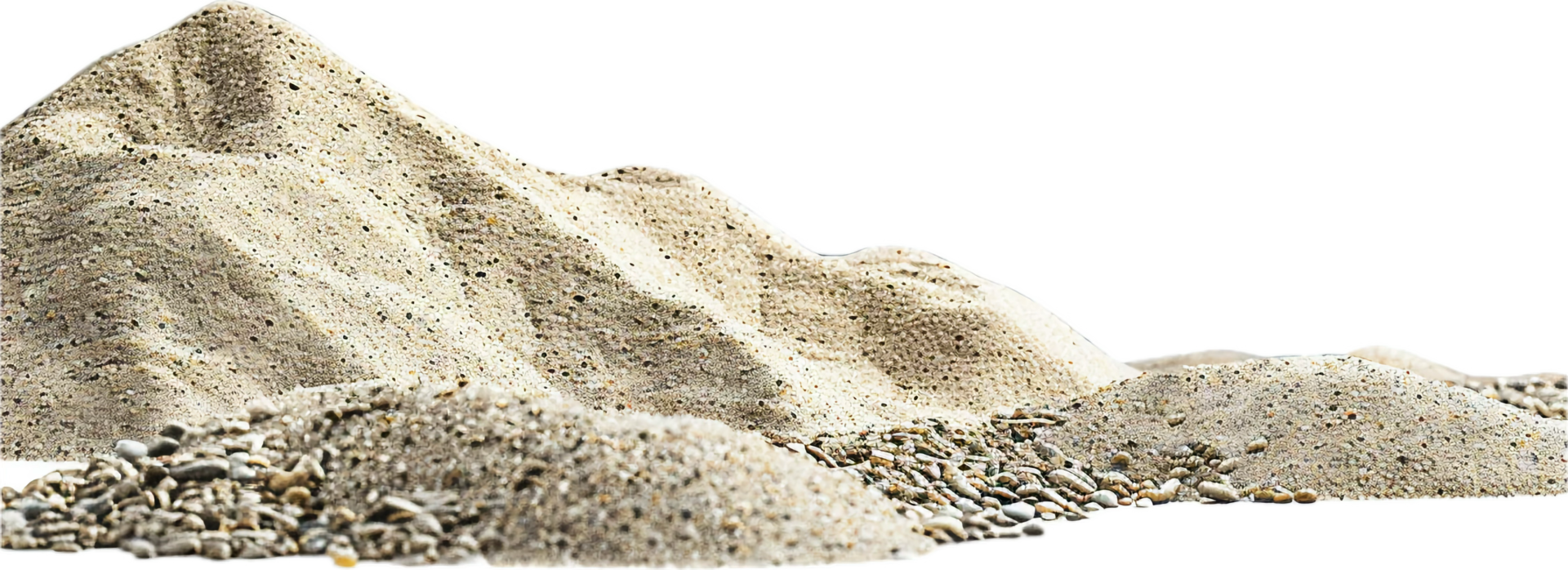 AI generated Pile of Mixed Sand and Pebbles png