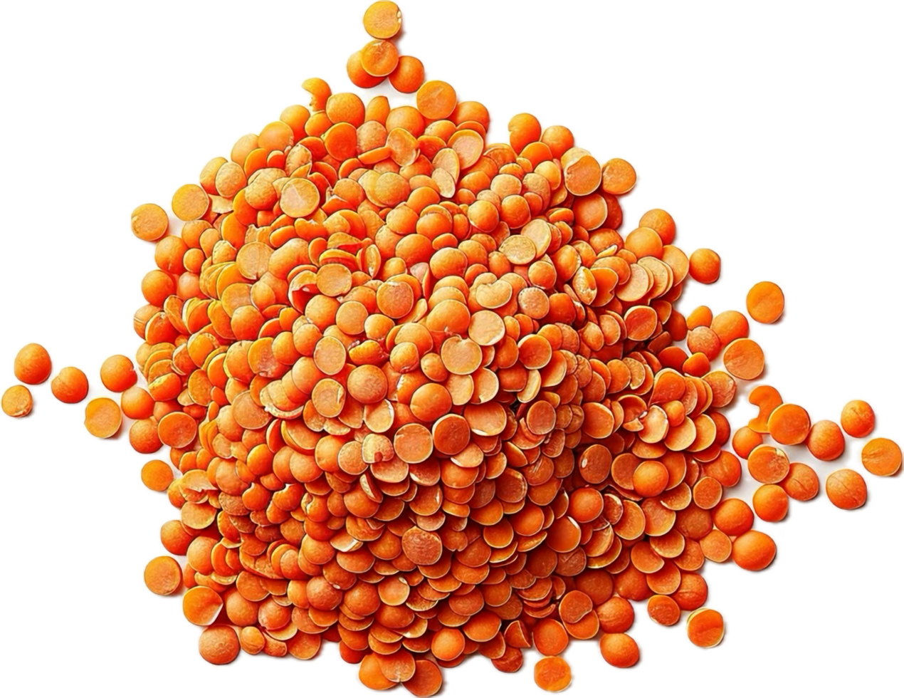 AI generated Heap of Raw Split Red Lentils png