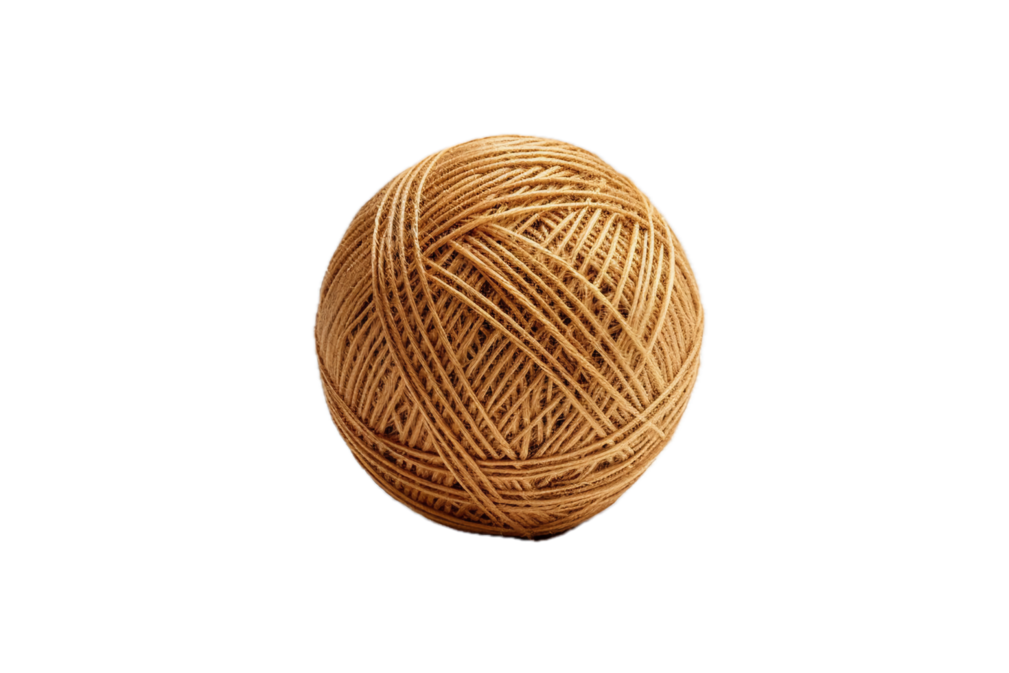 AI generated Ball of Brown Twine png