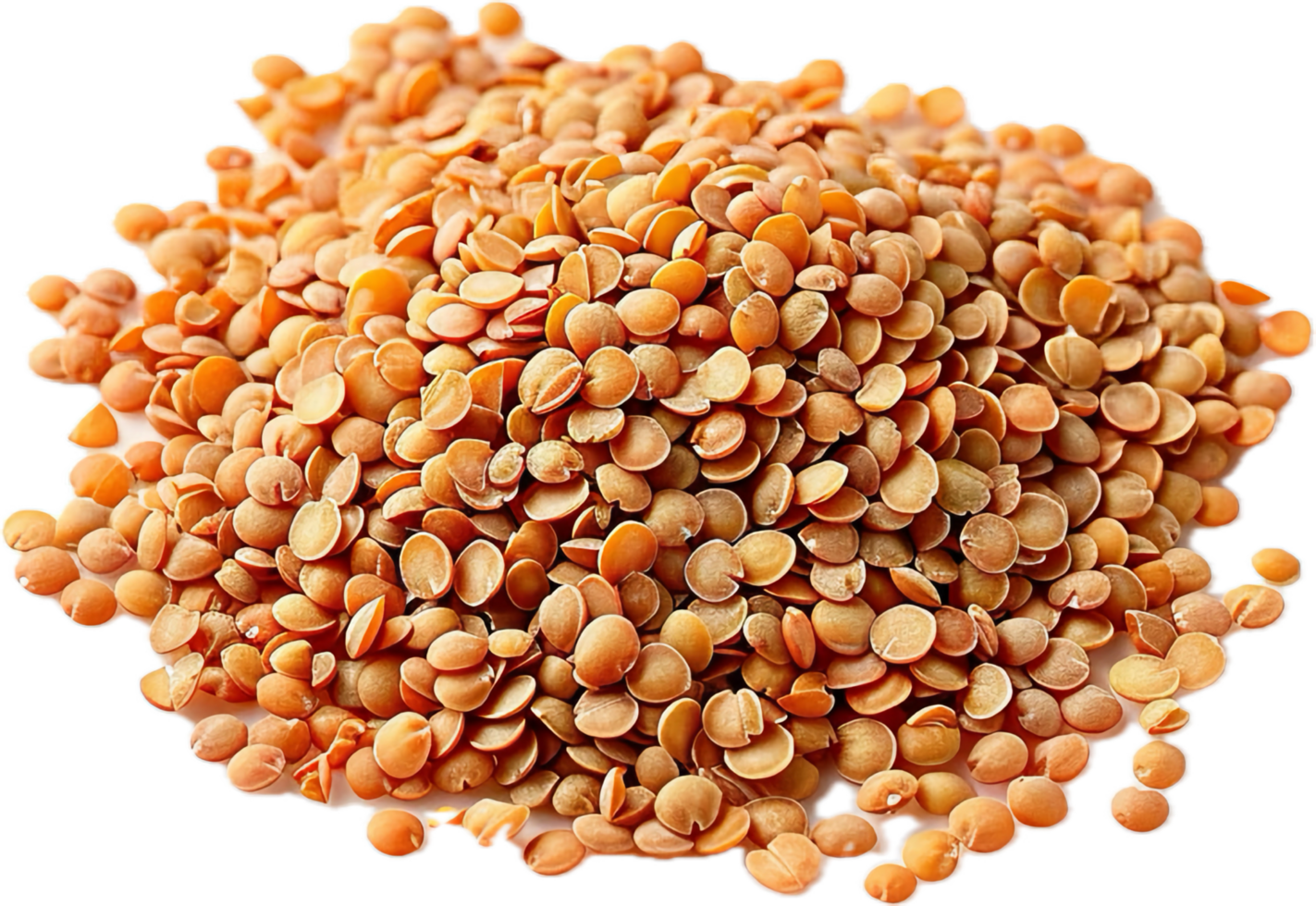AI generated Heap of Raw Split Red Lentils png