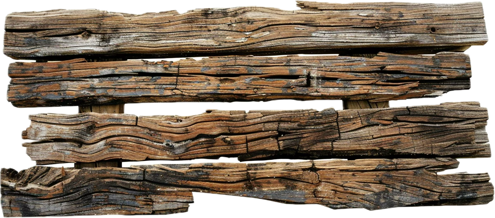AI generated Weathered Wooden Planks png