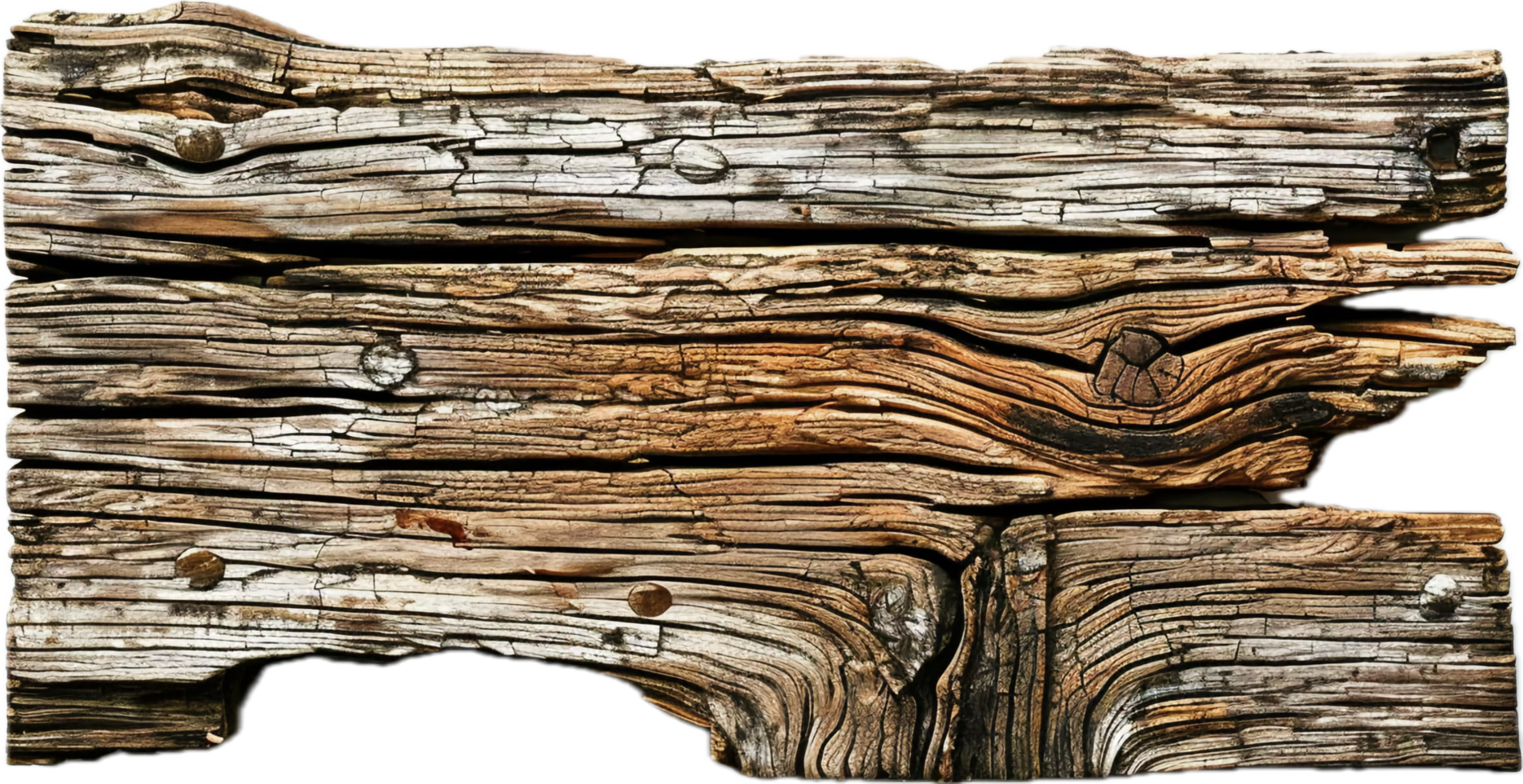 AI generated Weathered Wooden Planks png