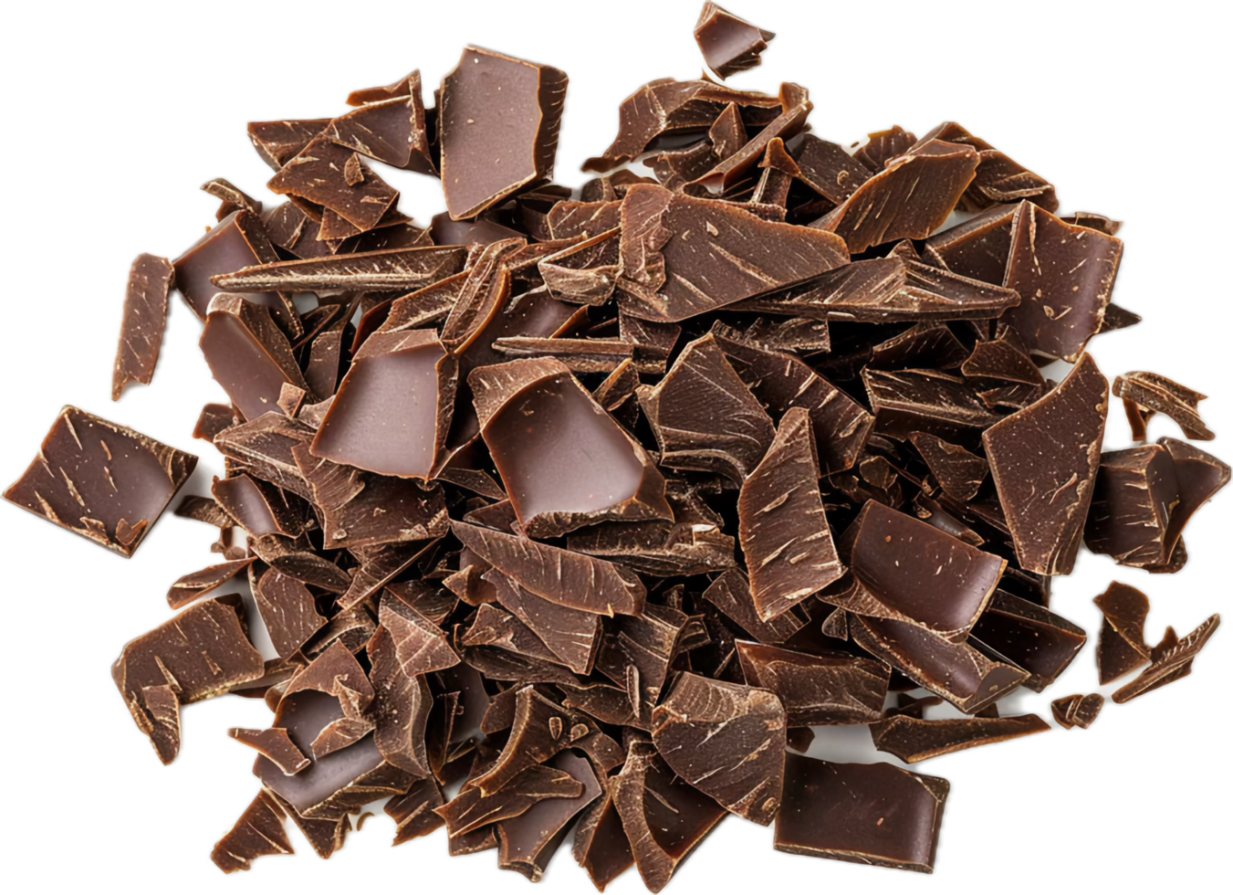 AI generated Assorted Chocolate Shavings and Pieces png 41166645 PNG