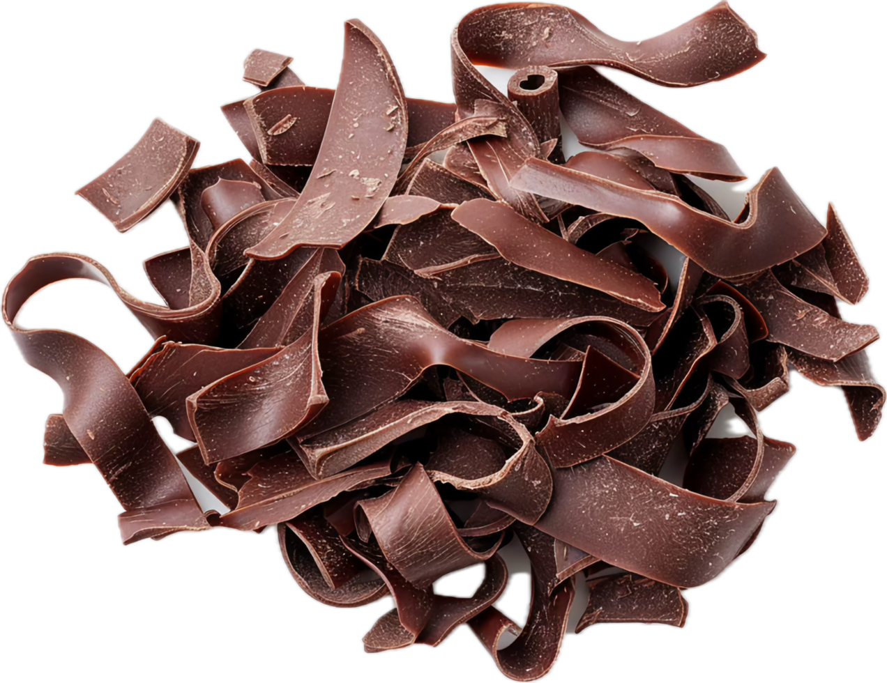 AI generated Assorted Chocolate Shavings and Pieces png 41166646 PNG