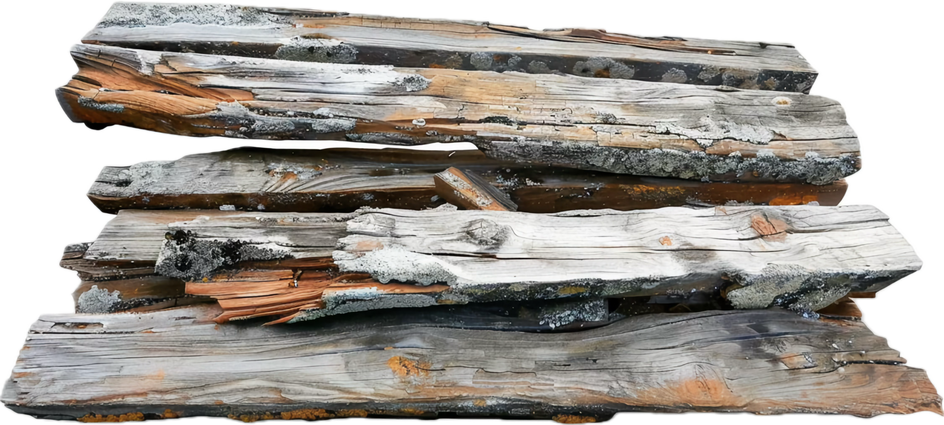 AI generated Weathered Wooden Planks png