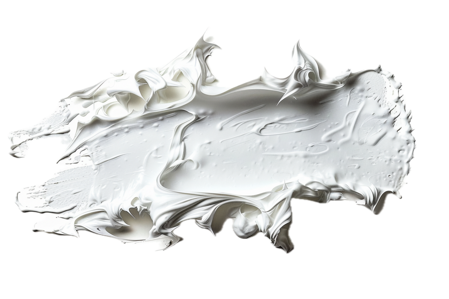 AI generated Abstract White Cream Texture Splash png