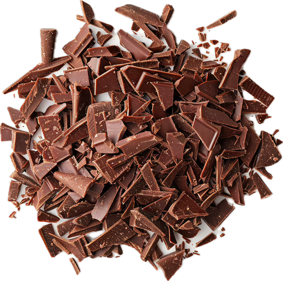 AI generated Assorted Chocolate Shavings and Pieces png 41166723 PNG