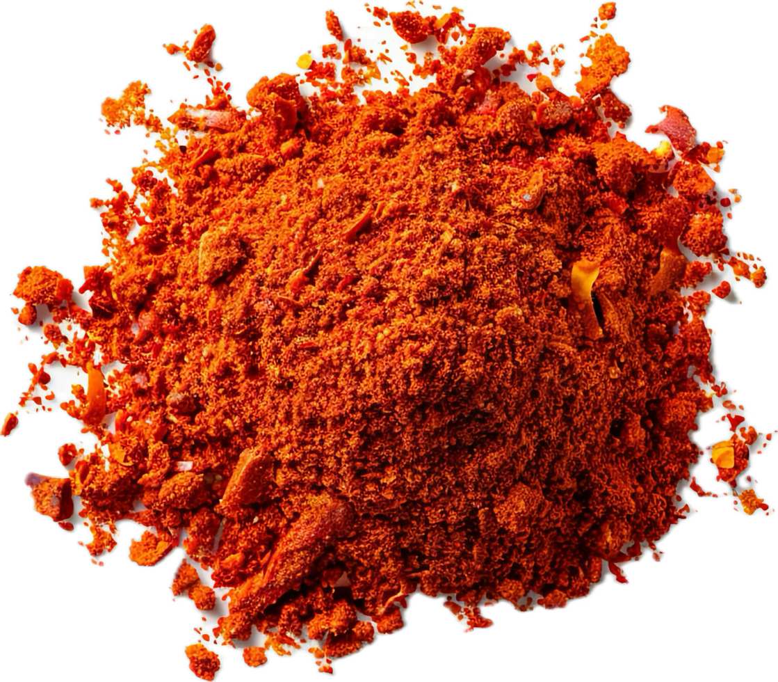 AI generated Heap of Crushed Red Pepper Flakes png