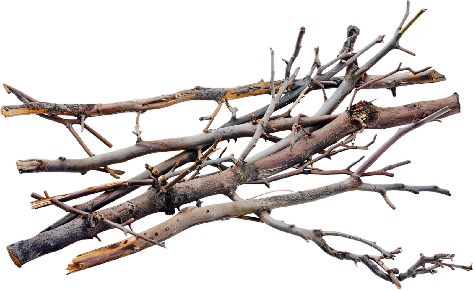 AI generated Tangled Dry Tree Branches png