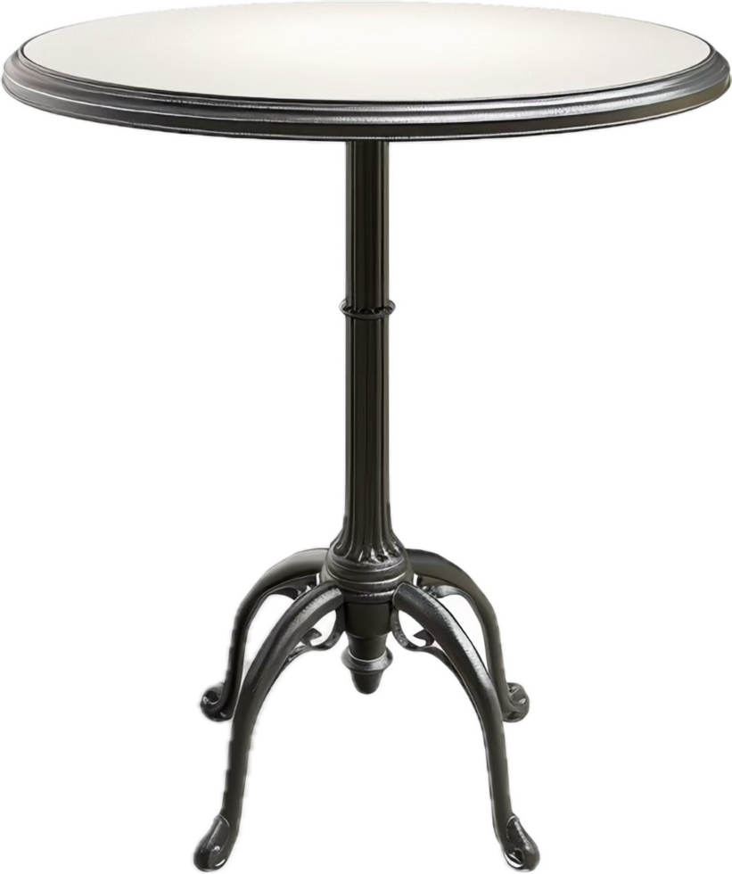 AI generated Modern Silver Table Stand png