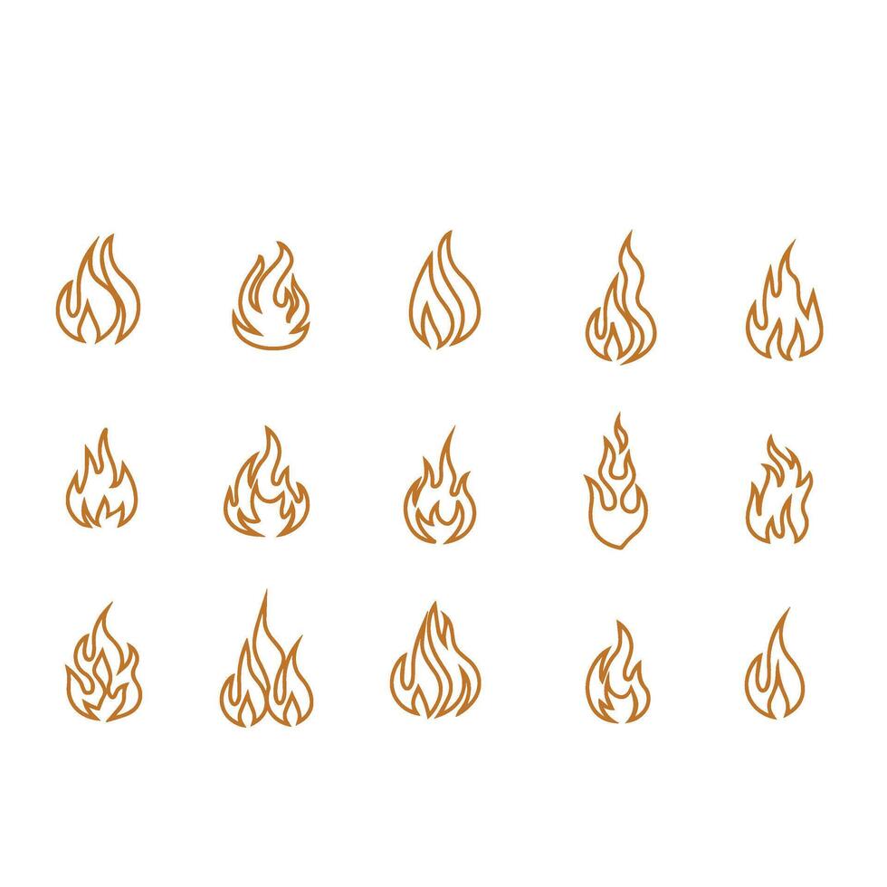 fire flame vector icon