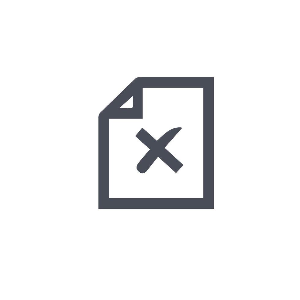 document vector icon