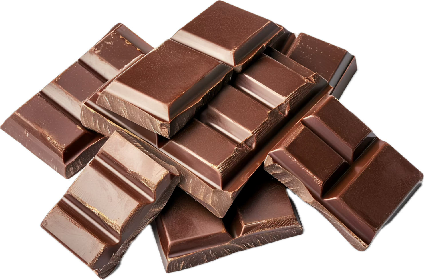 AI generated Chocolate Bars png