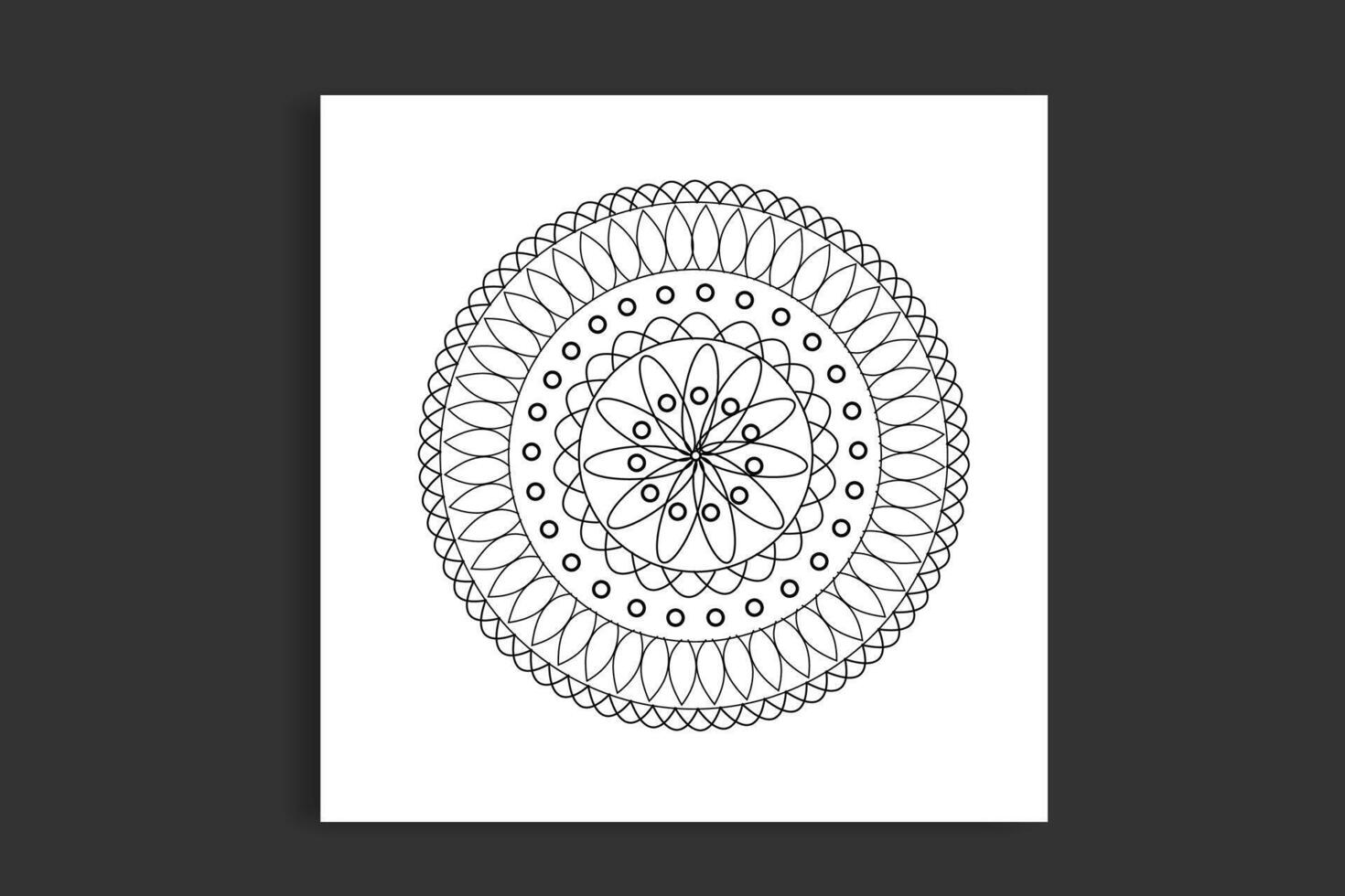 diseño de arte mandala vector