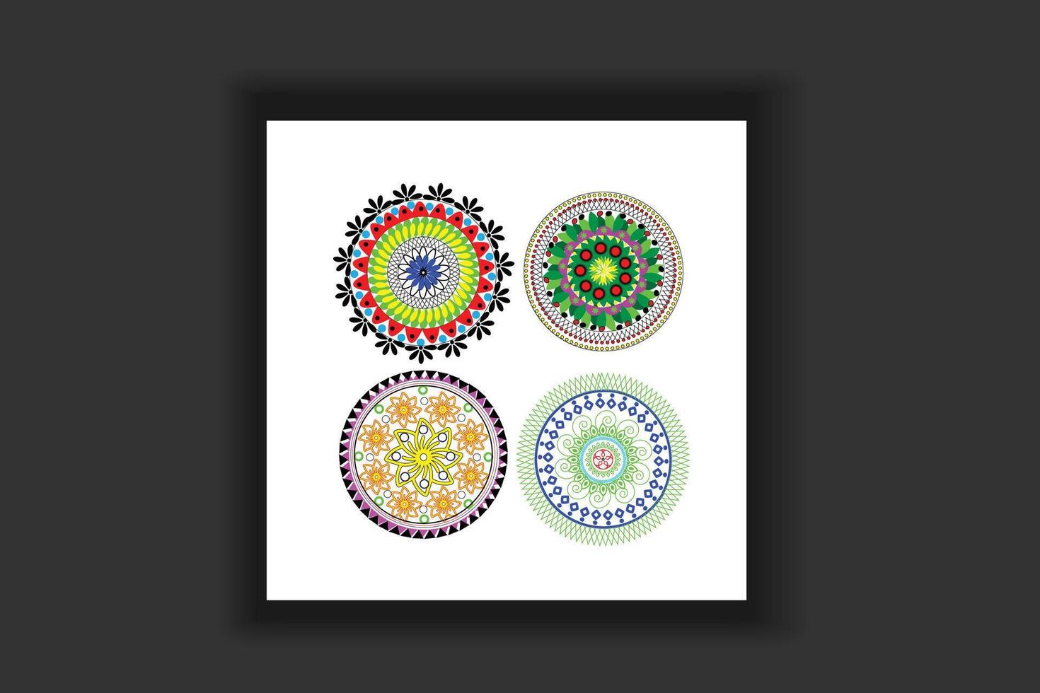 tradicional mandala diseño modelo vector