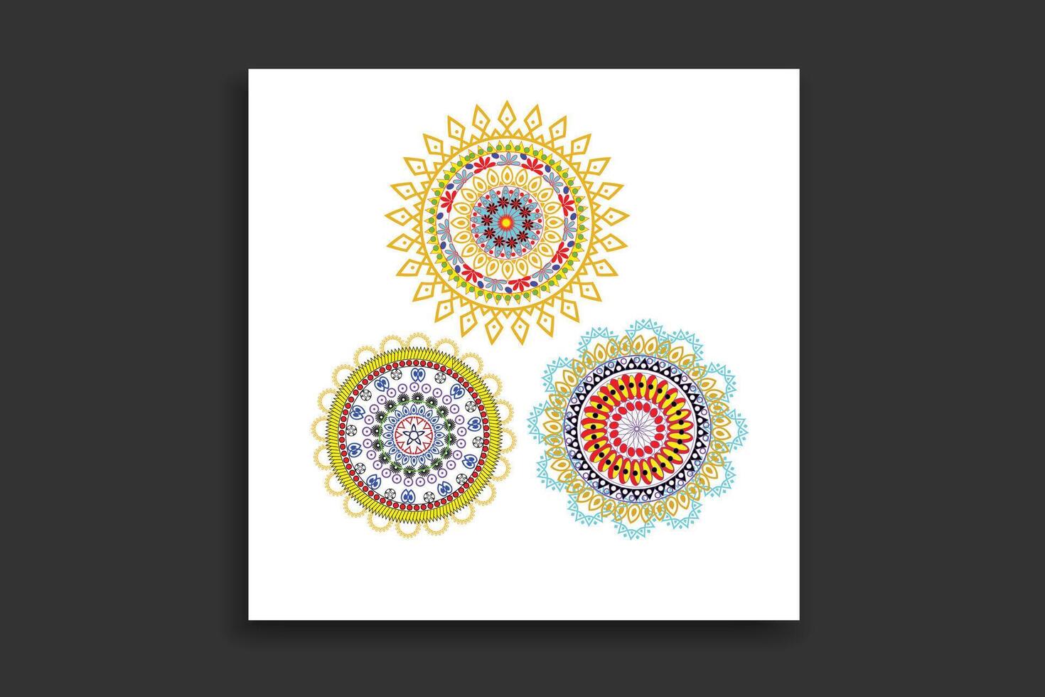 diseño de arte mandala vector