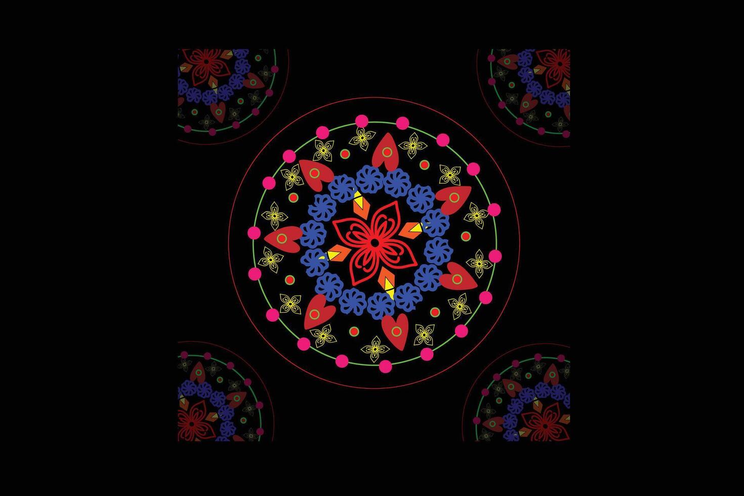 diseño de arte mandala vector