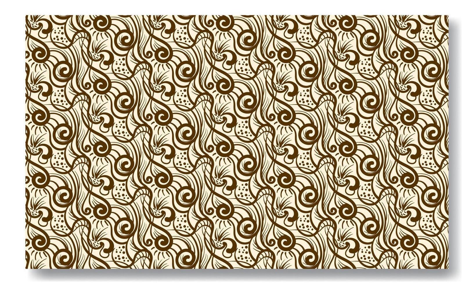 pattern with swirls and curls. Vector illustration.