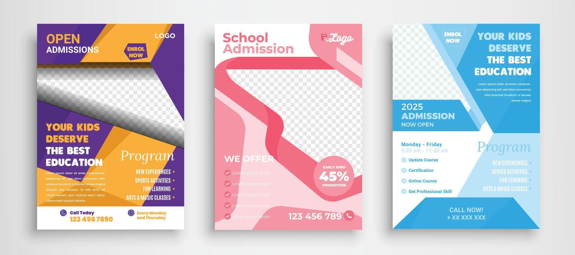 educación libro cubrir diseño modelo en a4. lata ser adaptar a folleto, anual informe, revista, póster, negocio presentación vector