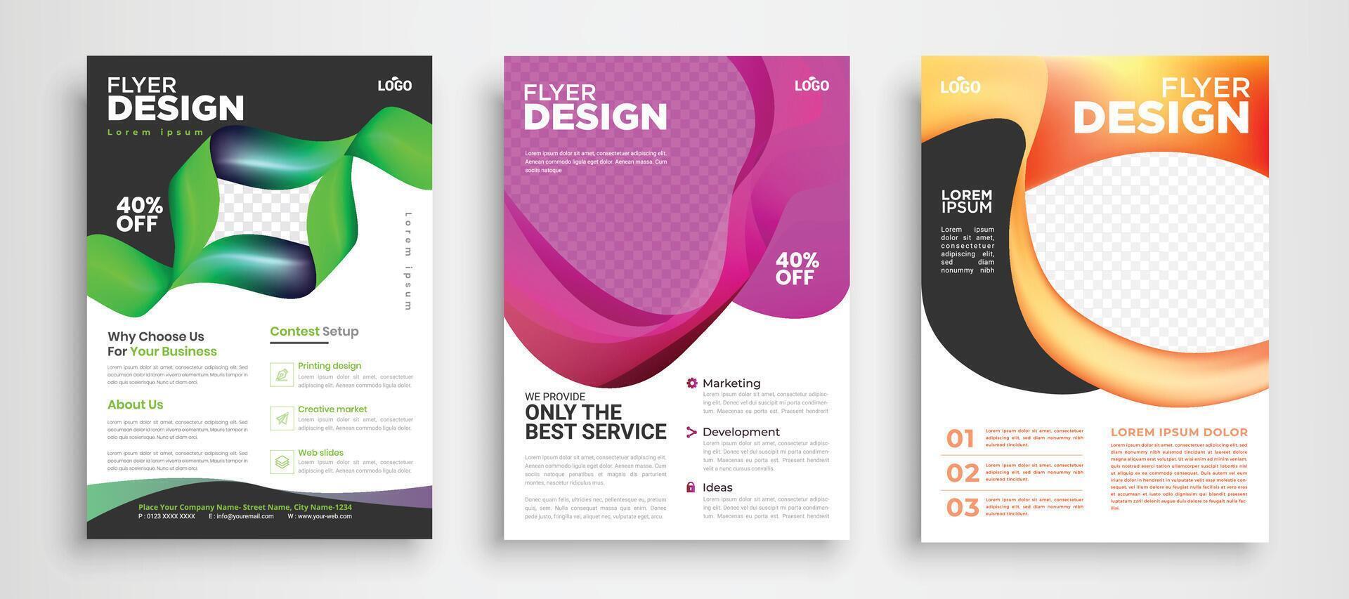 Template vector design for Brochure, Annual Report, Magazine, Poster, Corporate Presentation, Portfolio, Flyer