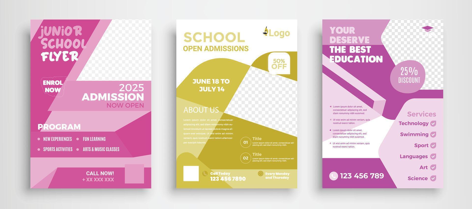 Education Book Cover Design Template in A4. Can be adapt to Brochure, Annual Report, Magazine, Poster, Business Presentation vector