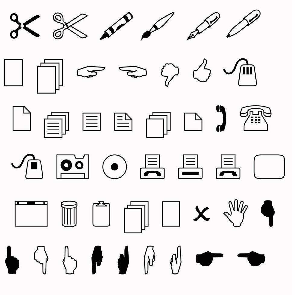 Icon, symble set vector illustration eps