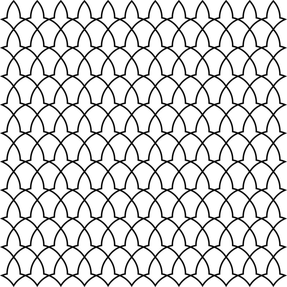 Abstract islamic seamless pattern. Ramadan islamic pattern. Black and white pattern background vector