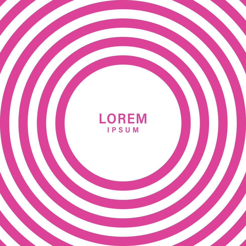 Abstract background with circles. White and pink circles background. Pink strips vector background with copy space for text
