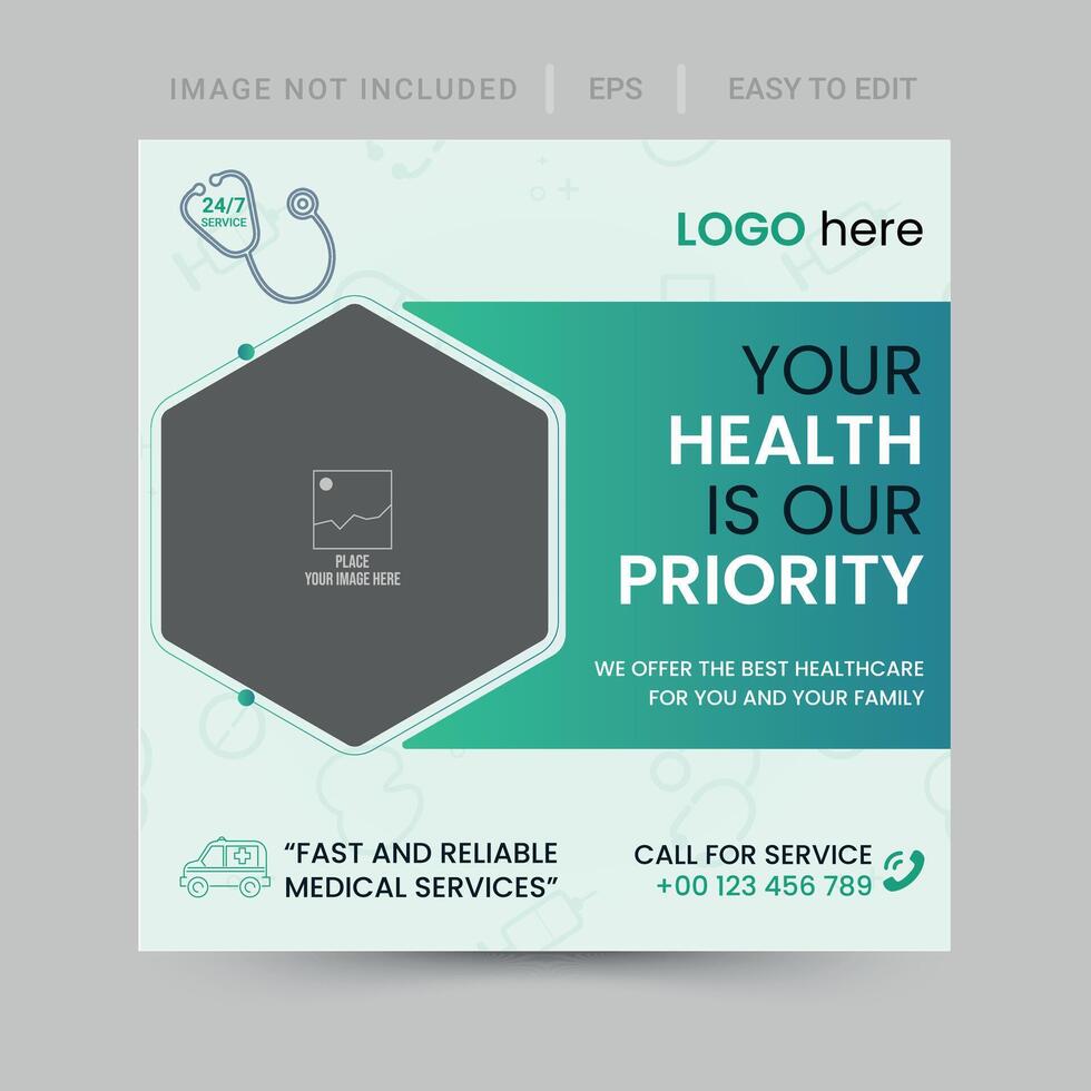 CBD oil banner or square flyer for social media post template vector