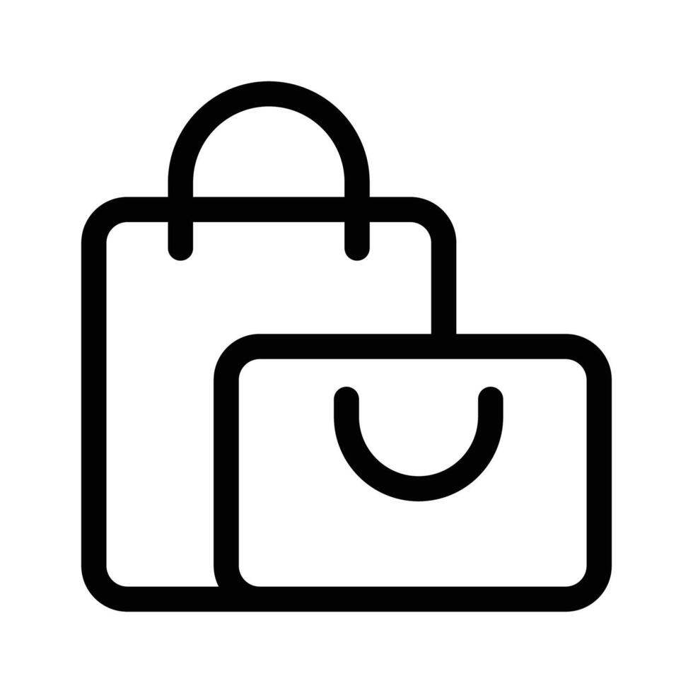 Shopping bags icon vector