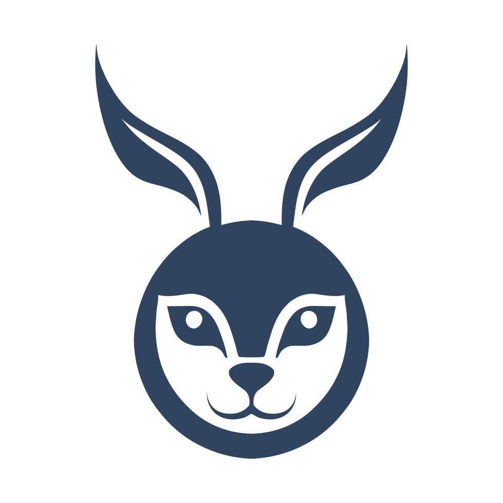 Rabbit head vector icon isolated on white background for your web and mobile app design